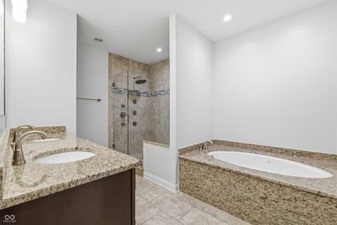 Primary bathroom at 333 Massachusetts Avenue, Indianapolis, IN