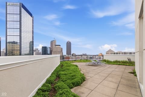 Outdoor living area at 333 Massachusetts Avenue, Indianapolis, IN