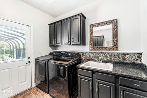 Laundry room at 9681 Sunwood Way, Carmel, IN