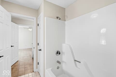 Bathroom at 9681 Sunwood Way, Carmel, IN