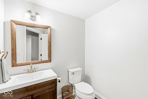 Bathroom at 9681 Sunwood Way, Carmel, IN