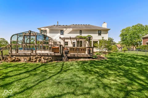 Backyard at 9681 Sunwood Way, Carmel, IN