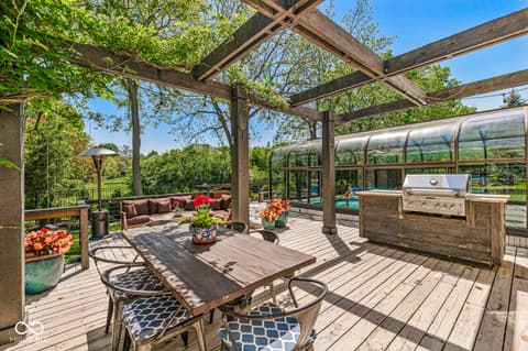 Outdoor living area at 9681 Sunwood Way, Carmel, IN