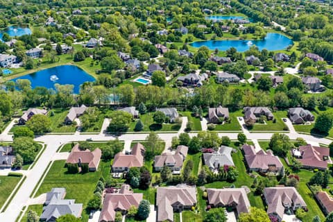 Aerial view at 9681 Sunwood Way, Carmel, IN