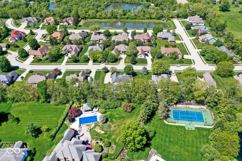 Aerial view at 9681 Sunwood Way, Carmel, IN