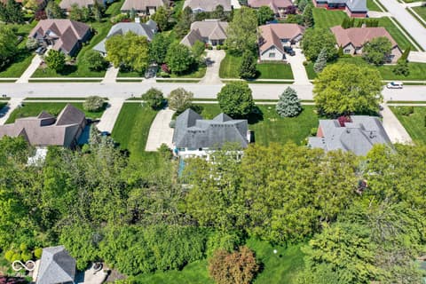 Aerial view at 9681 Sunwood Way, Carmel, IN