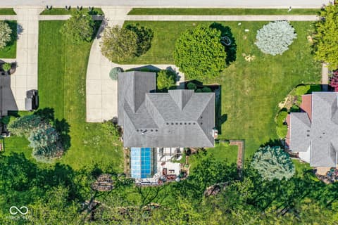 Aerial view at 9681 Sunwood Way, Carmel, IN