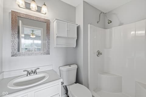 Bathroom at 450 Ashby Drive, Greenfield, IN