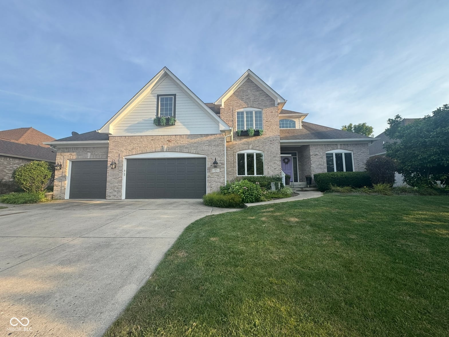 Front exterior at 3613 Sugar Maple Court, Greenwood, IN