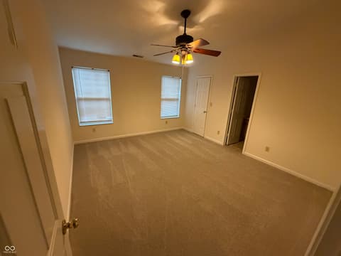 Primary bedroom at 1117 Harvest Ridge Circle, Franklin, IN