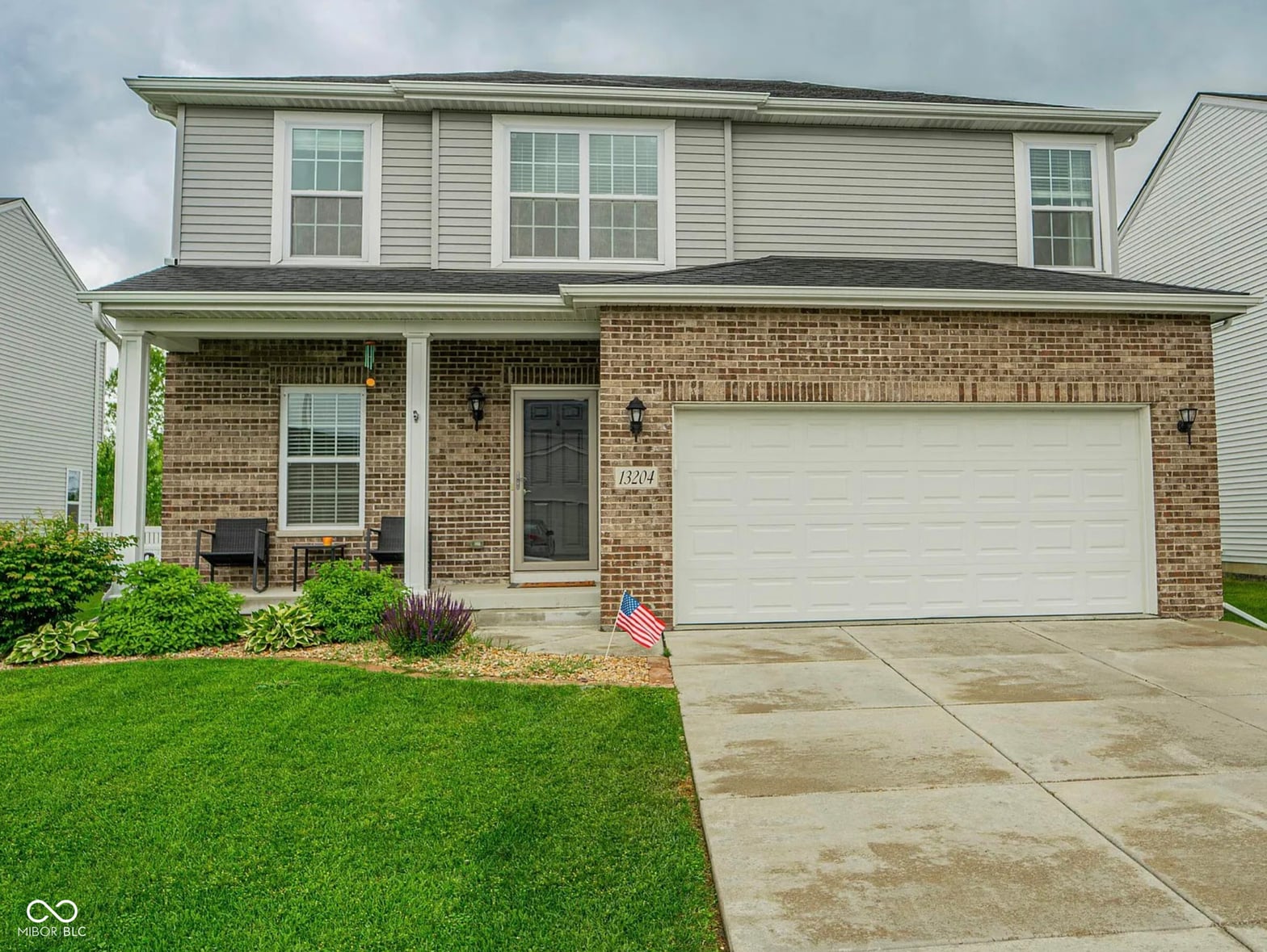 Front exterior at 13204 Roosevelt Place, Crown Point, IN
