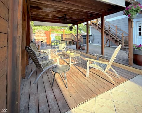 Outdoor living area at 6167 Guilford Avenue, Indianapolis, IN