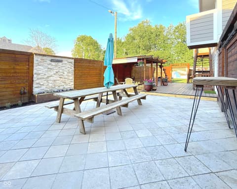 Outdoor living area at 6167 Guilford Avenue, Indianapolis, IN