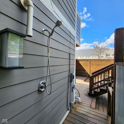 Outdoor living area at 6167 Guilford Avenue, Indianapolis, IN