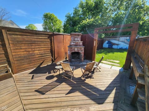 Outdoor living area at 6167 Guilford Avenue, Indianapolis, IN
