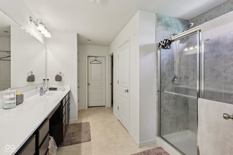 Primary bathroom at 13504 Forest Glade Drive, Fishers, IN