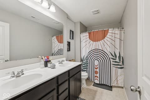 Bathroom at 13504 Forest Glade Drive, Fishers, IN