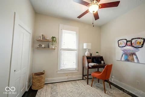 Bedroom at 1341 Fletcher Avenue, Indianapolis, IN