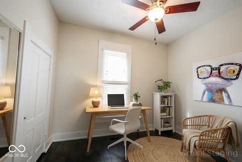 Bedroom at 1341 Fletcher Avenue, Indianapolis, IN
