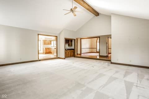 Living room at 1850 Spruce Drive, Carmel, IN