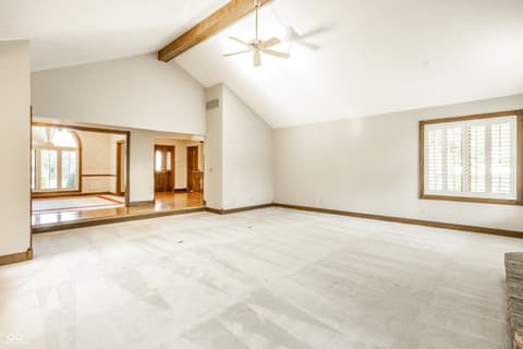 Living room at 1850 Spruce Drive, Carmel, IN
