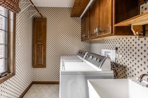 Laundry room at 1850 Spruce Drive, Carmel, IN