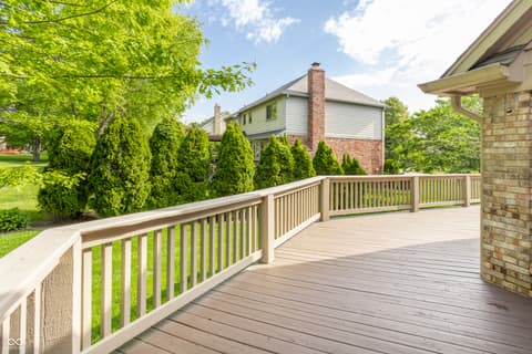 Outdoor living area at 1850 Spruce Drive, Carmel, IN