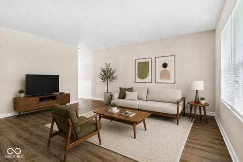 Living room at 8128 Barry Road, Indianapolis, IN