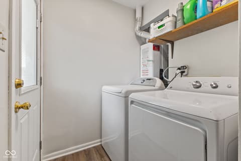 Laundry room at 1140 Ida Court, Greenwood, IN
