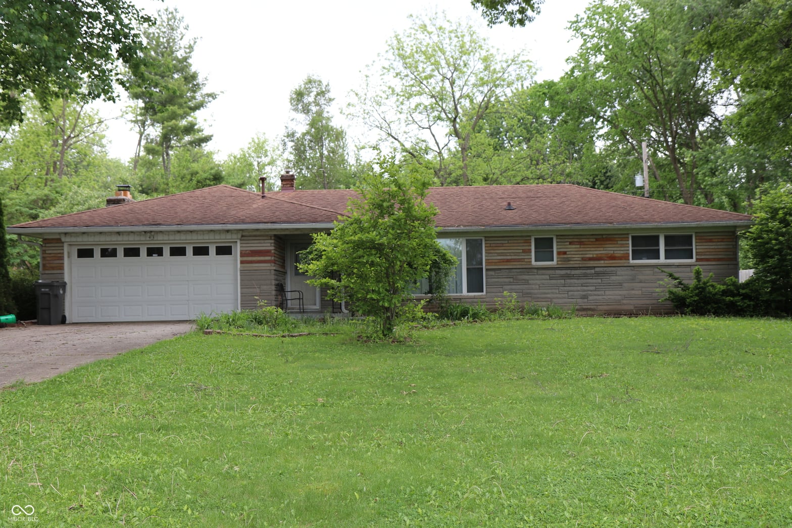 Front exterior at 43 E Cragmont Drive, Indianapolis, IN