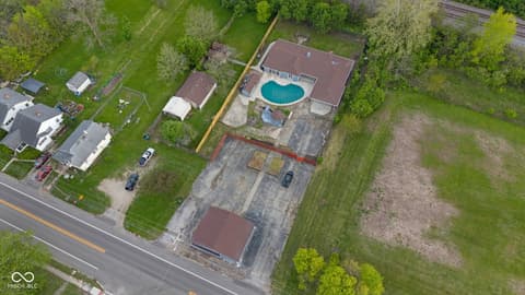 Aerial view at 2525 E Jackson Street, Muncie, IN