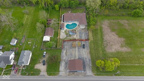 Aerial view at 2525 E Jackson Street, Muncie, IN