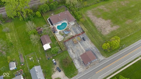 Aerial view at 2525 E Jackson Street, Muncie, IN