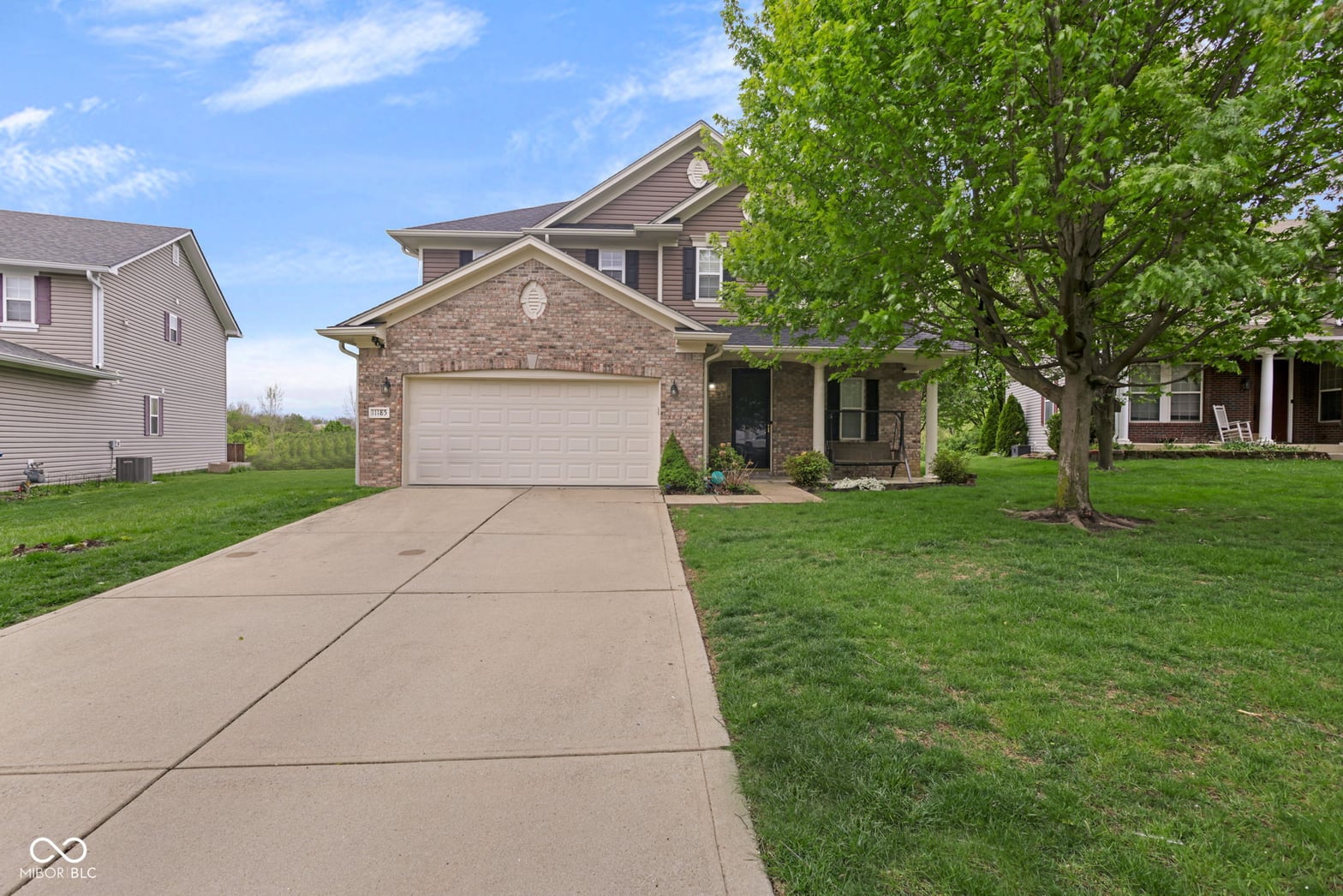 Front exterior at 11185 Guy Street, Fishers, IN