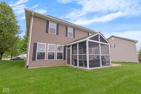 Backyard at 11185 Guy Street, Fishers, IN