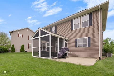 Backyard at 11185 Guy Street, Fishers, IN
