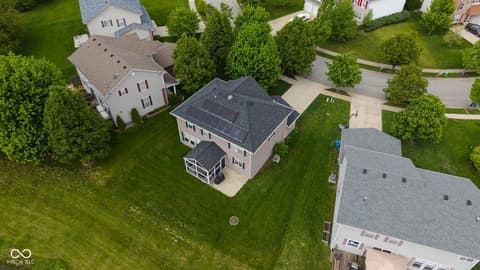 Aerial view at 11185 Guy Street, Fishers, IN