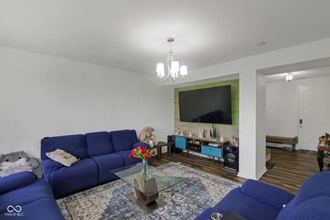 Living room at 11185 Guy Street, Fishers, IN