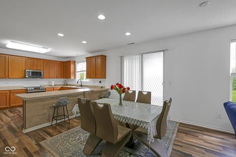 Dining room at 11185 Guy Street, Fishers, IN