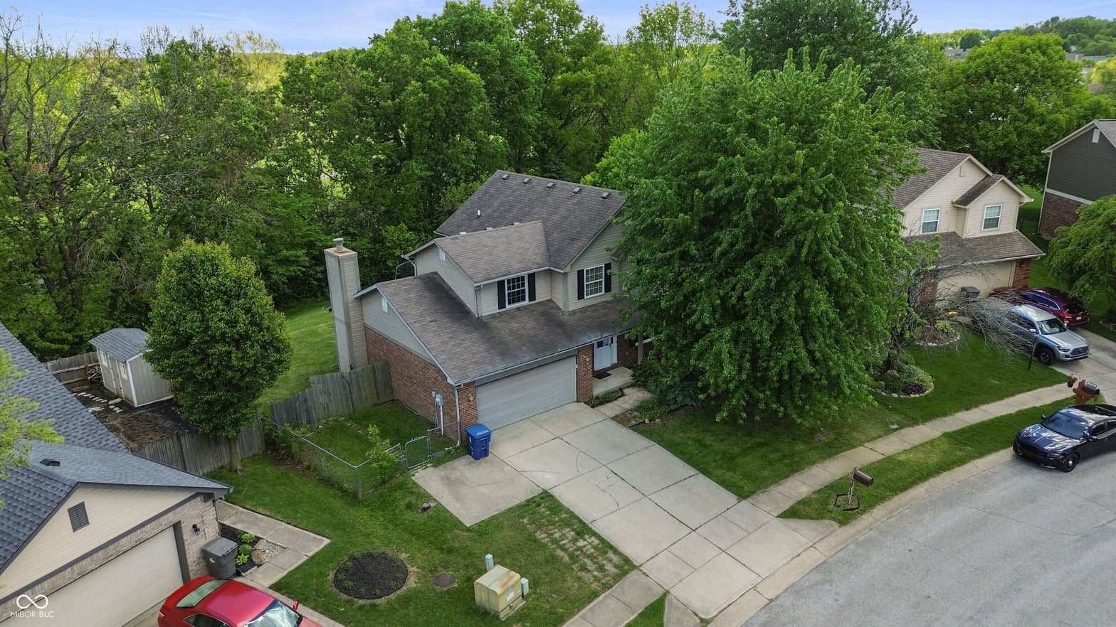 Aerial view at 7917 Daylily Drive, Indianapolis, IN