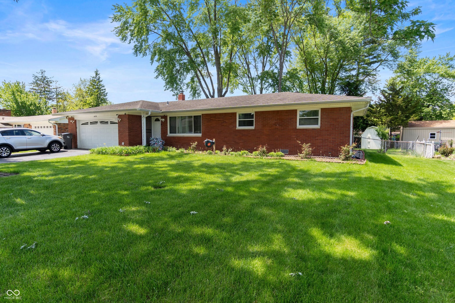 Front exterior at 6838 Hi Vu Drive, Indianapolis, IN