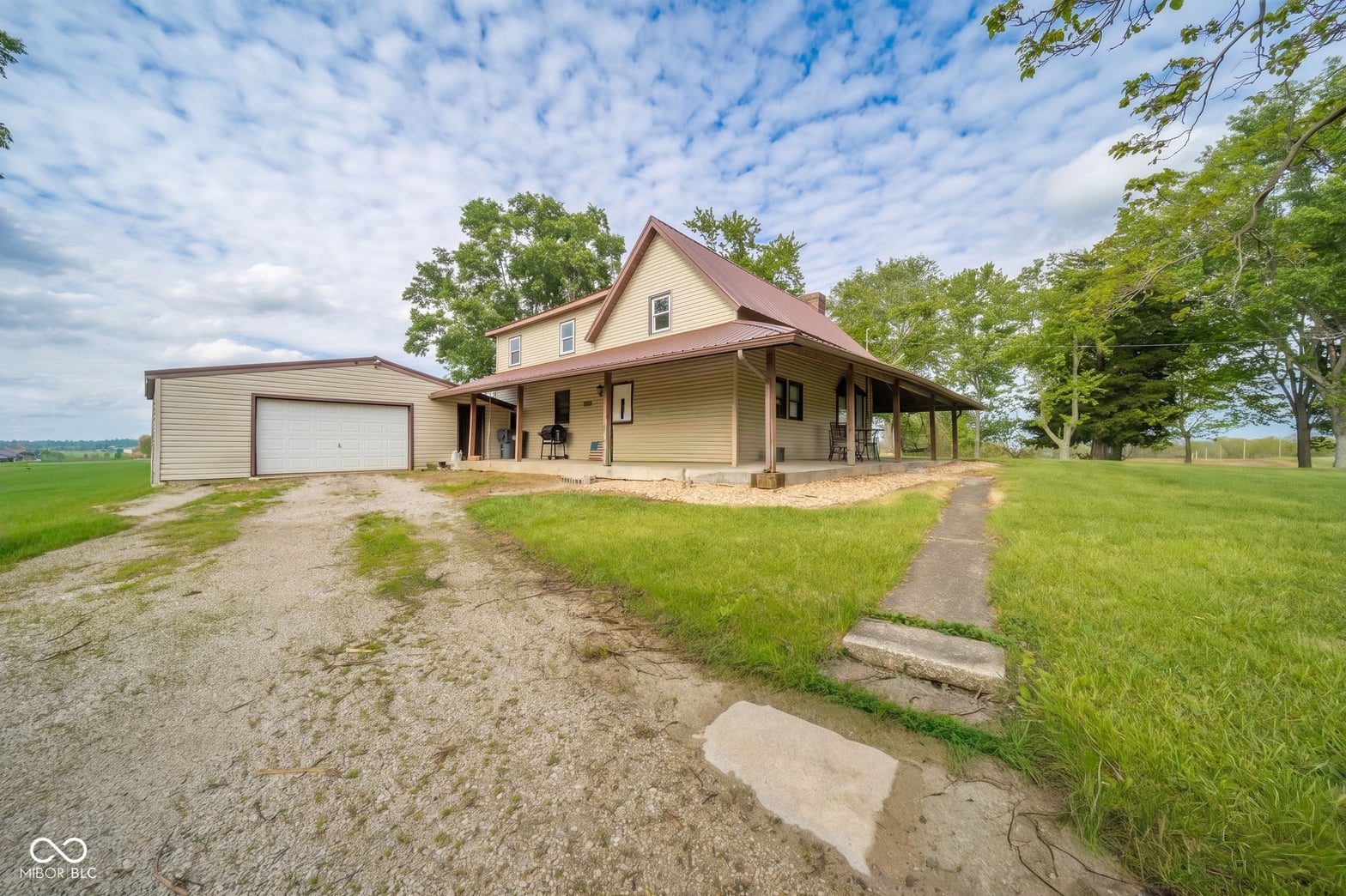 Front exterior at 3055 W 200 S, Hartford City, IN