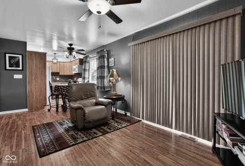Living room at 410 S Post Road, Indianapolis, IN