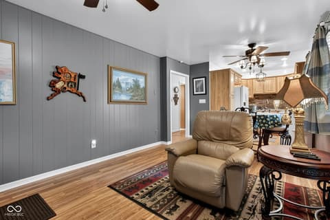Living room at 410 S Post Road, Indianapolis, IN