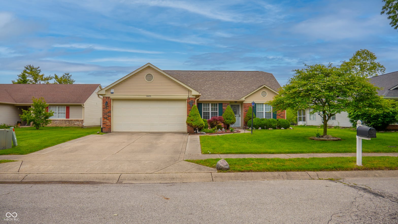 Front exterior at 1605 Warren Lake Court, Indianapolis, IN