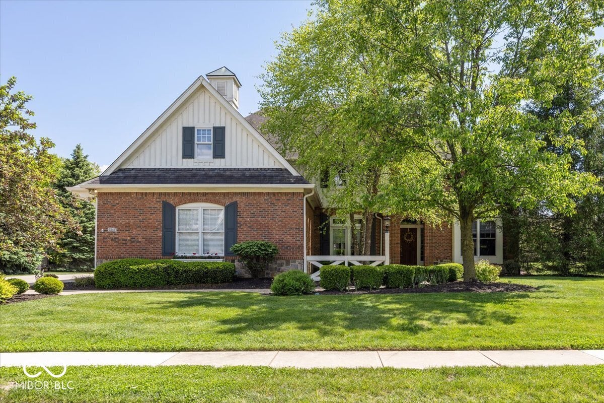 Front exterior at 6549 Braemar Avenue S, Noblesville, IN