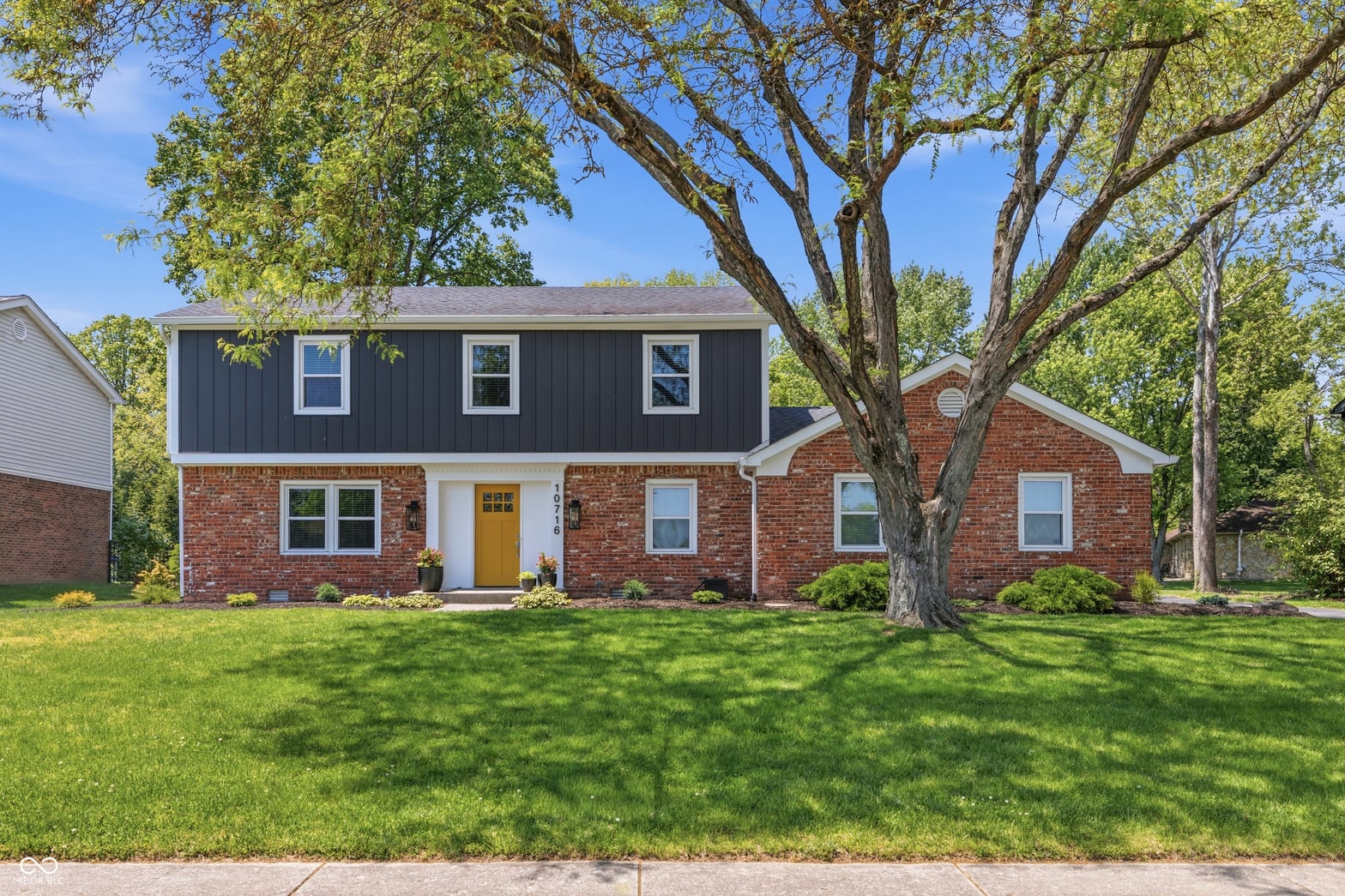 Front exterior at 10716 W Lakeshore Drive, Carmel, IN