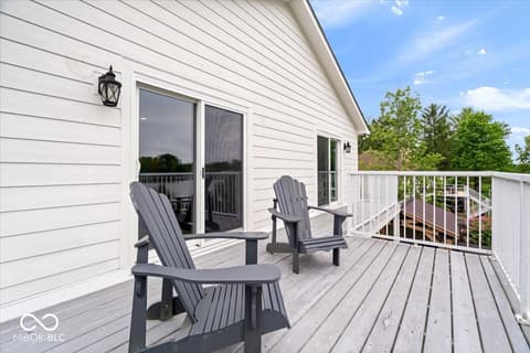 Outdoor living area at 11416 E Lakeshore Drive, Carmel, IN