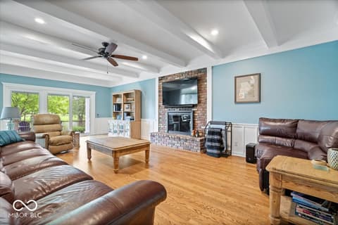 Living room at 11416 E Lakeshore Drive, Carmel, IN