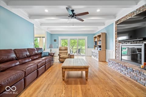 Living room at 11416 E Lakeshore Drive, Carmel, IN
